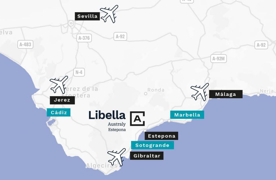 ubicación Libella Estepona